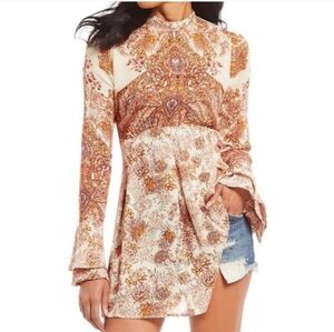 Free People Lady Luck long sleeve top Size Small
